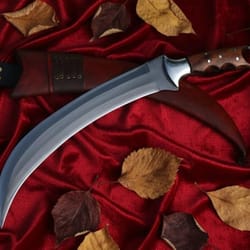 custom carbon steel viking machete knife 17" handmade hunting camping blade with sheath