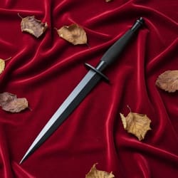 fairbairn sykes 2nd pattern commando knife 11" steel handle british army dagger with sheath