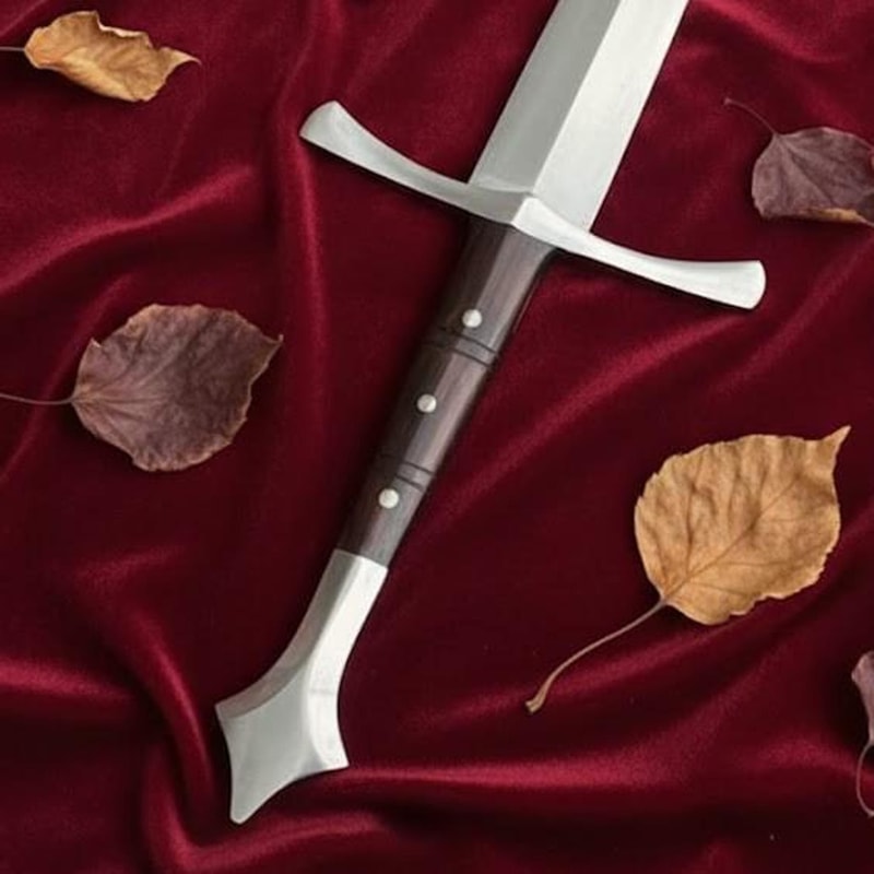 Hand Forged Carbon Steel Sword 36 Full Tang Rosewood Handle Handmade Collector Sword BF GIFT 4