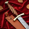 Hand Forged Damascus Steel Viking Sword 35 Wood Handle With Leather Sheath Gift 1