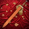 Hand Forged Damascus Steel Viking Sword 35 Wood Handle With Leather Sheath Gift 4