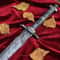 Hand Forged Personalized Damascus Steel Sword 34 Medieval Historical Collectible Gift 0