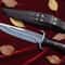 Handmade Carbon Steel Bowie Knife 13 Rosewood Handle Hunting Knife With Leather Sheath 2