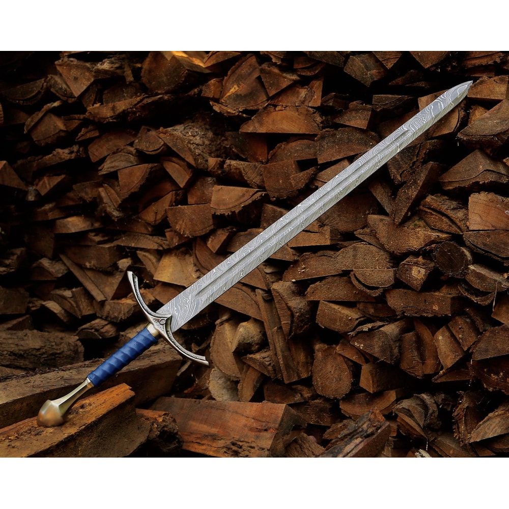 Handmade Damascus Steel Longsword 40 Personalized Medieval Collector Sword Gift 0