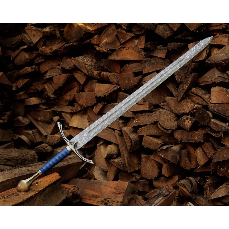 Handmade Damascus Steel Longsword 40 Personalized Medieval Collector Sword Gift 0