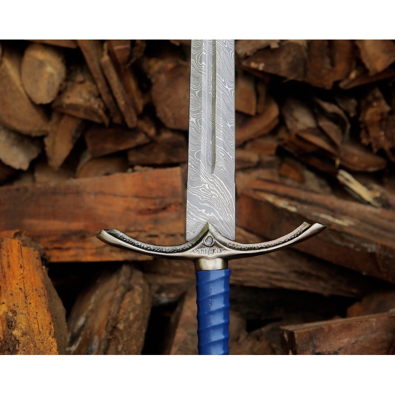 Handmade Damascus Steel Longsword 40 Personalized Medieval Collector Sword Gift 1