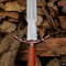 Hand Forged Damascus Steel Viking Longsword 39 Medieval Warrior Handmade Sword 1