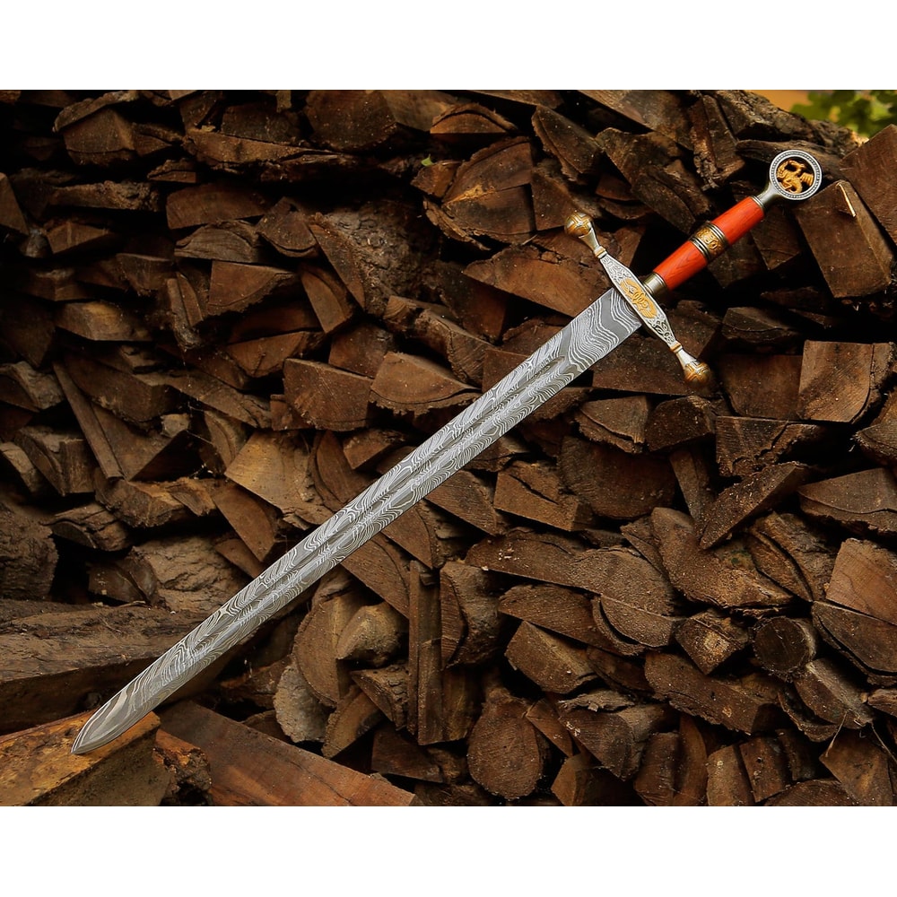 Personalized Damascus Steel Sword 40 Handmade Medieval Long Sword Unique Gift 2