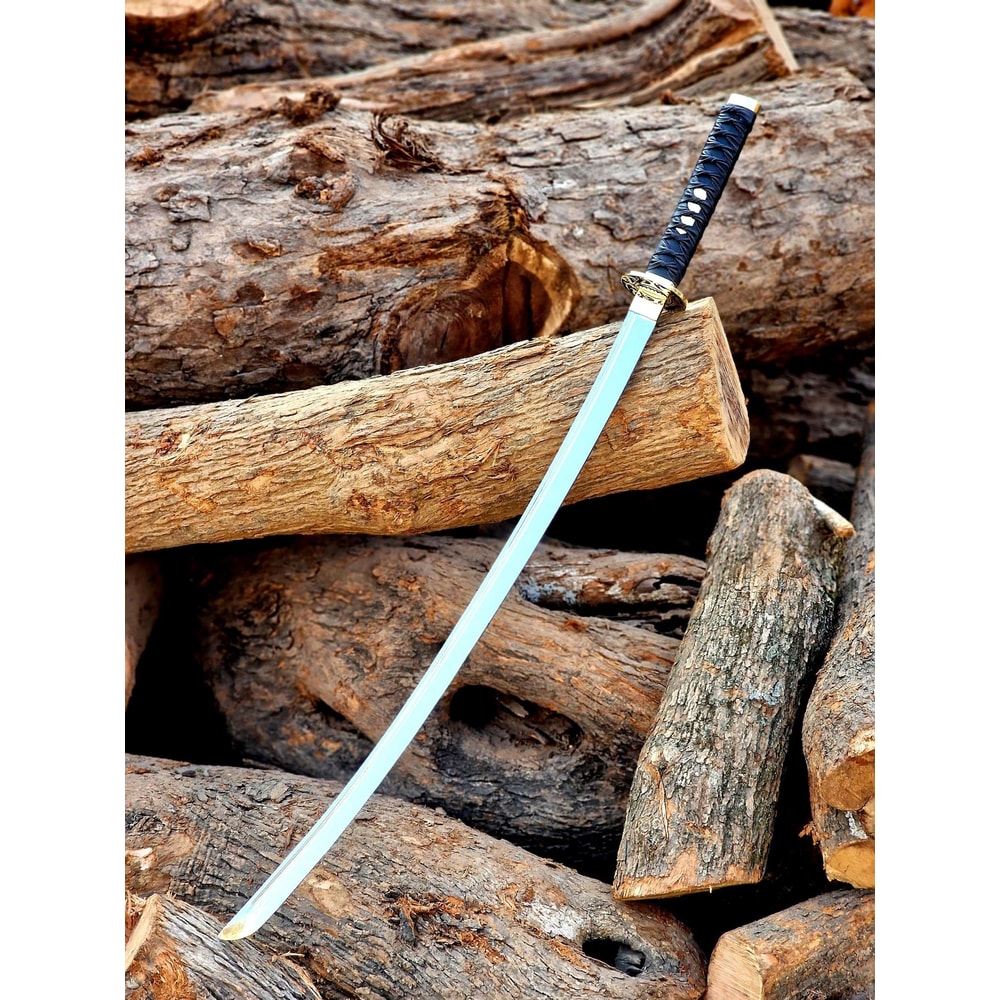 Handcrafted Samurai Katana Sword 40 Full Tang Steel Blade Japanese Style Collector 1