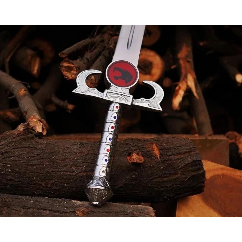 Handmade Fantasy Anime Sword Lion Warrior Style Cosplay Decor Collectible Display Blade 4