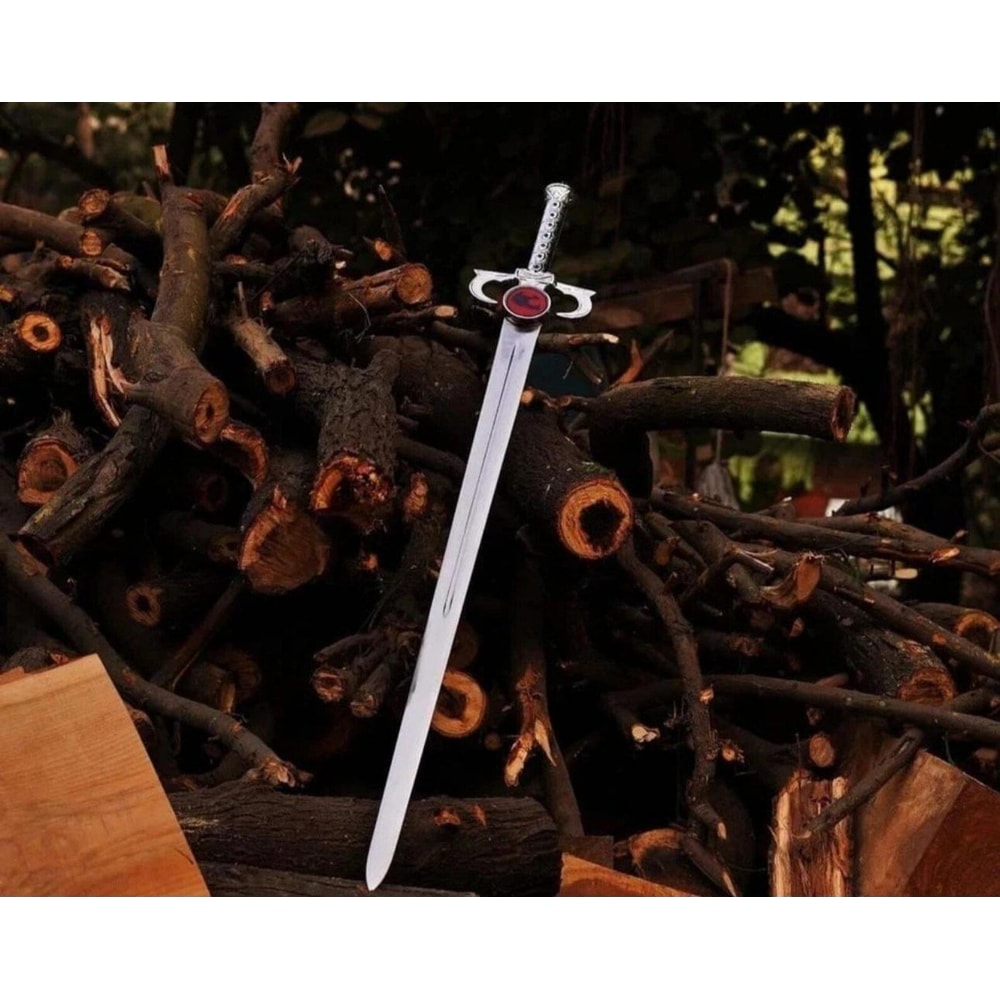 Handmade Fantasy Anime Sword Lion Warrior Style Cosplay Decor Collectible Display Blade 0