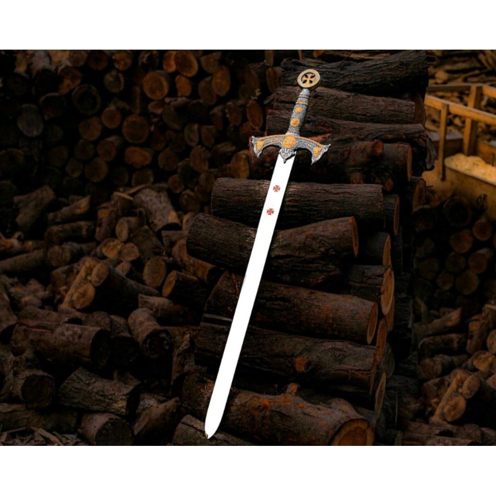 Medieval Knight Long Sword Handcrafted Crusader Replica Blade 2