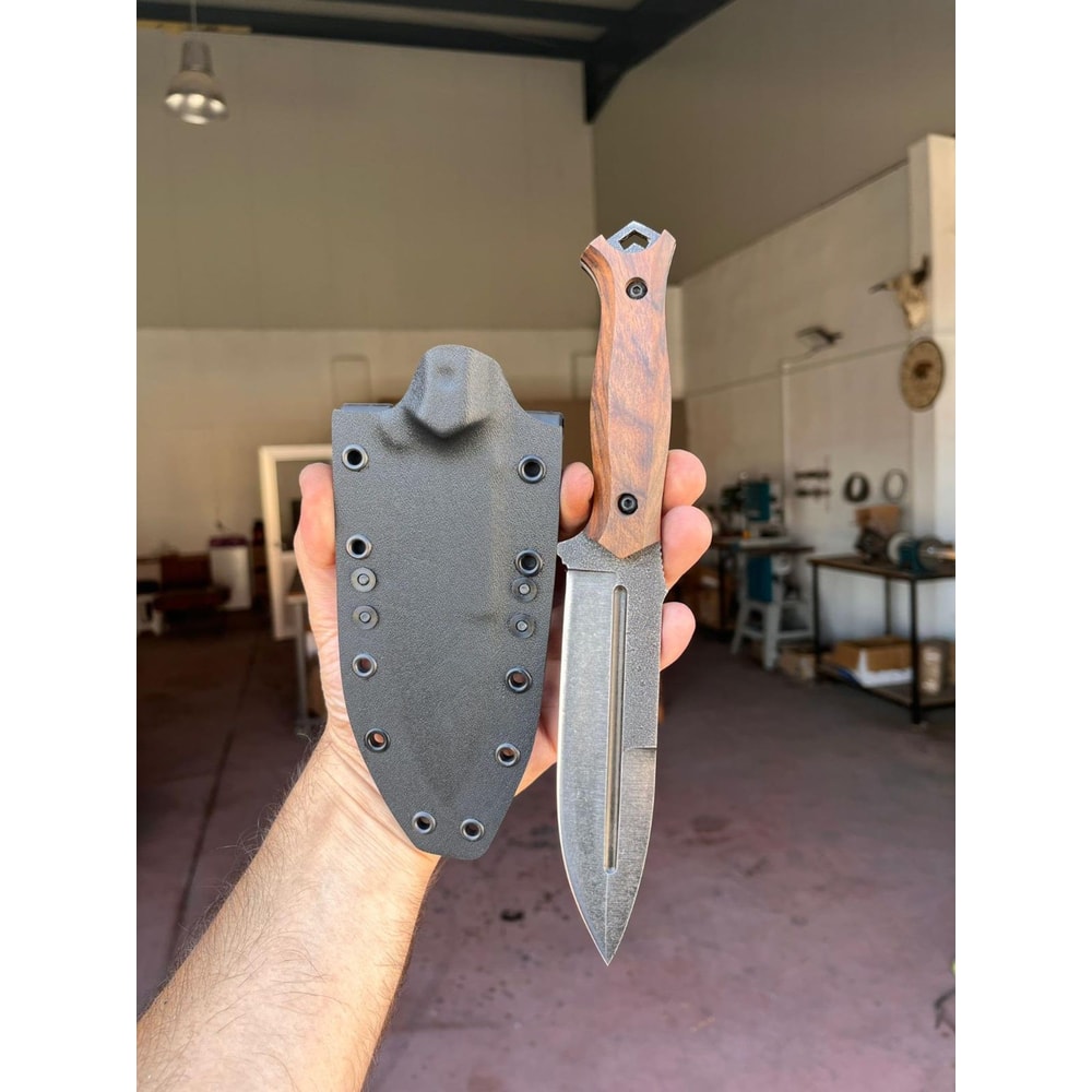 Handmade Tactical Sleipner Steel Knife Full Tang Hunting Survival Knife With Walnut Wood Handle 1