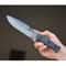 Tactical Sleipner Steel Knife Full Tang Stonewash Blade With Black Textured Handle 6