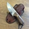 Compact N690 Steel Camping Knife Walnut Wood Outdoor Hunting Blade 7