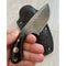 Real Damascus Skinning Knife 150 Layers Full Tang Hunting EDC Knife With Cow Horn Handle 9