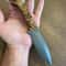 Premium 150 Layer Damascus Steel Outdoor Knife With Chestnut Wood Handle 3