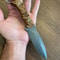 Premium 150 Layer Damascus Steel Outdoor Knife With Chestnut Wood Handle 3