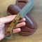 Premium 150 Layer Damascus Steel Outdoor Knife With Chestnut Wood Handle 8