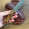 Premium 150 Layer Damascus Steel Outdoor Knife With Chestnut Wood Handle 8