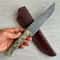 Handmade Damascus Kitchen Butcher Knife Maple Wood Handle Chef Cleaver Blade 9