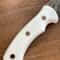 Handmade Damascus Outdoor Knife White Corian Handle Hunting Survival Blade 4