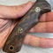 Premium Full Tang Damascus Steel Camping Knife With Walnut Wood Grip 6