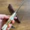 Handmade Damascus Outdoor Knife Stag Horn Silverberry Hunting Blade 3