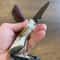 Handmade Damascus Outdoor Knife Stag Horn Silverberry Hunting Blade 6