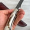 Real Damascus Hunting Knife 150 Layers Full Tang Camping Survival Knife Stag Horn Handle 2