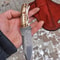 Handmade Damascus Camping Knife Stag Horn Handle Outdoor Hunting Blade 4