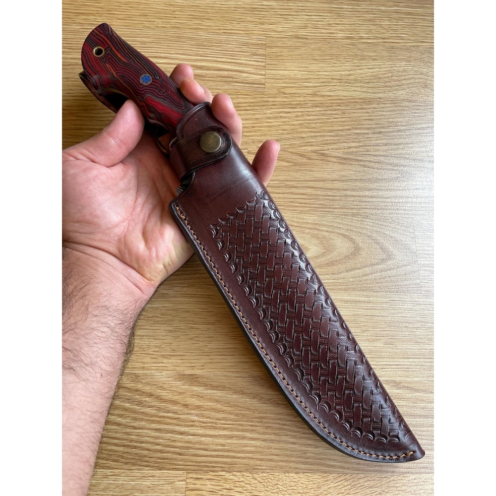 Premium 150 Layer Damascus Steel Full Tang Camping Bushcraft Knife 1