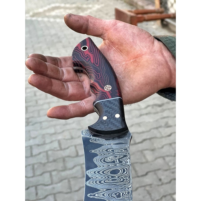 Premium 150 Layer Damascus Steel Full Tang Camping Bushcraft Knife 2