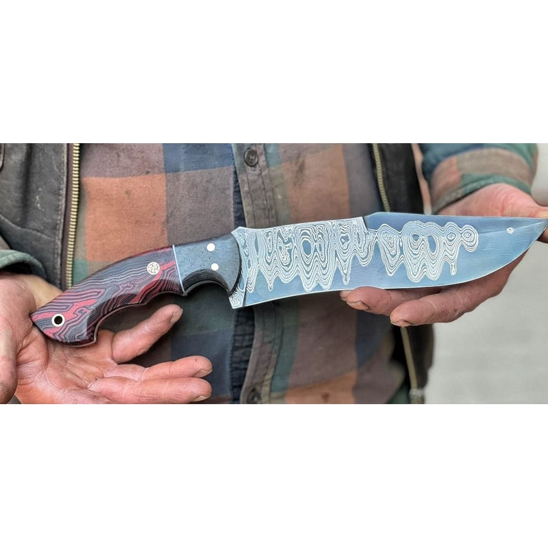 Premium 150 Layer Damascus Steel Full Tang Camping Bushcraft Knife 3