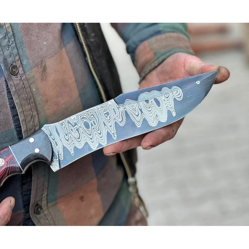 Premium 150 Layer Damascus Steel Full Tang Camping Bushcraft Knife 5