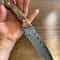 Premium 150 Layer Damascus Steel Outdoor Knife With Full Tang Chestnut Grip 6