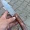 Blacksmith Forged Damascus Camping Knife For Hunting Survival Outdoor Use 5