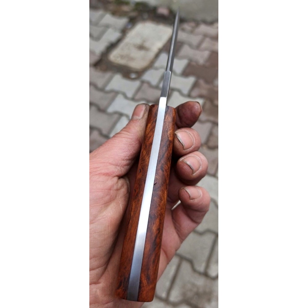 Blacksmith Forged Damascus Hunting Knife For Belt Carry Camping Survival Use 4