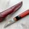 Handmade Puukko Knife N690 Steel Outdoor Knife With Padouk Cow Horn Handle 0