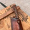 Machete Knife Sleipner Steel Heavy Chopper Blade Walnut Wood Handle Stonewashed Finish 2