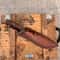 Machete Knife Sleipner Steel Heavy Chopper Blade Walnut Wood Handle Stonewashed Finish 3