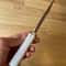 Handmade N690 Steel Hunting Knife White Corian Handle Outdoor Blade 1