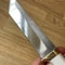 Handmade N690 Steel Hunting Knife White Corian Handle Outdoor Blade 6