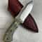 Handmade N690 Steel Hunting Knife Maple Wood Camping Skinning Blade 1