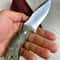 Handmade N690 Steel Hunting Knife Maple Wood Camping Skinning Blade 3