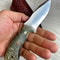 Handmade N690 Steel Hunting Knife Maple Wood Camping Skinning Blade 3