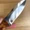 Handmade N690 Steel Hunting Knife Glossy Chestnut Wood Camping Blade 1
