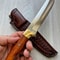 Handmade N690 Steel Hunting Knife Cocobolo Wood Survival Outdoor Blade 6