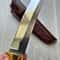 Handmade N690 Steel Hunting Knife Cocobolo Wood Survival Outdoor Blade 7