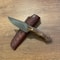 Full Tang Camping Hunting Knife With 80CrV2 Steel Walnut Wood Grip 0
